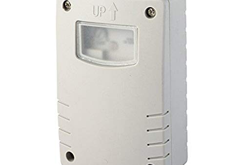 Electraline 58064 skymningsbrytare med programmering, nattlampa, timer, för utomhus IP44, vit