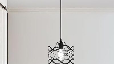 Ganeed Köksö Ljusbur Modern Lampa Hängande Över Bord Svart 1 Ljus