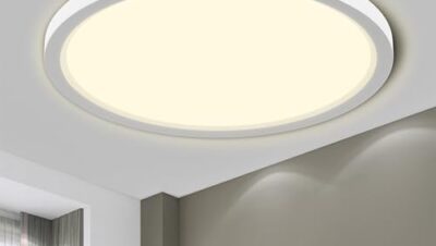 LQWELL® Taklampa LED Taklampa, IP44 Vattentät Badrumslampa Rund Platt 18W 4000K 1600LM Tunn För Vardagsrum Badrum Sovrum Kök Källare Kontor, 220 * 24mm